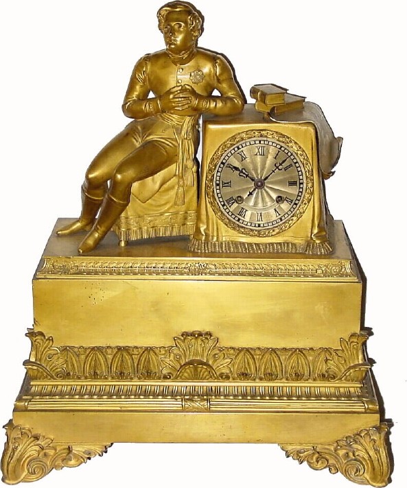 C.1870, French, Ormolu Figural Clock Bonapart's Son, in generally good, as-found condition. — Antique Clocks Price Guide
