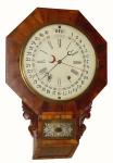 C.1870, Gilbert Manufacturing Co, Maranville Patent Octagon Drop Calendar wall clock, in very good restored condition. — Antique Clocks Price Guide