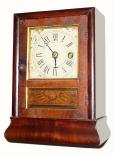 C.1863, Seth Thomas Clock Co., Plymouth Hollow, Conn, 30-hour rosewood cottage clock, OG base, in very good condition, with some restoration. — Antique Clocks Price Guide