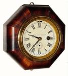 C.1870, L. Hubbell, 30-hour rosewood octagon wall timepiece in nice original condition. — Antique Clocks Price Guide