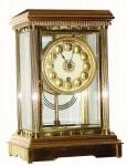 C.1890, Boston Clock Co., "Delphus" 8-day time/strike crystal regulator in very good condition. — Antique Clocks Price Guide