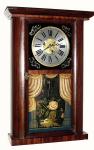 C.1840, Jerome, Gilbert, Grant and Co., 30-hour time/strike round side shelf clock. — Antique Clocks Price Guide