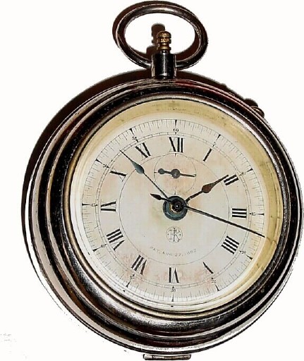C.1885, F. Kroeber Clock Co., "Grandfather" 30-hour lever movement with sweep second, large timer. — Antique Clocks Price Guide