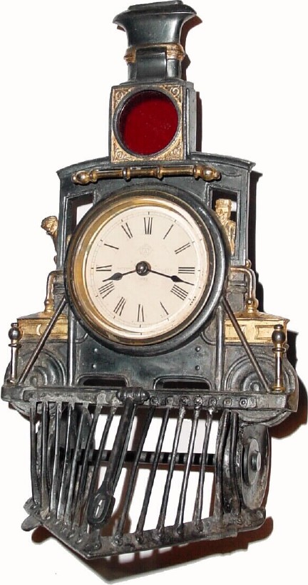 C.1886, Ansonia Clock Co., "Novelty No. 44" 30-hour timepiece in fair to good condition, with restoration. — Antique Clocks Price Guide