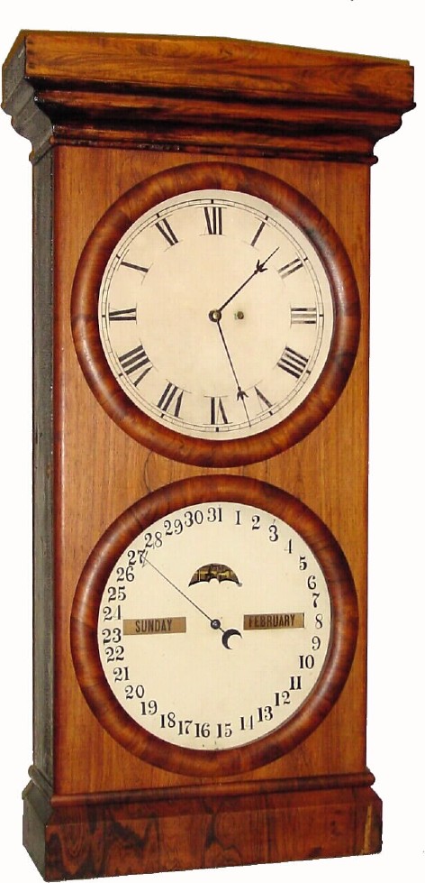 C.1880, Seth Thomas Office Calendar No. 2, as-found in fair condition, with modifications as described. — Antique Clocks Price Guide