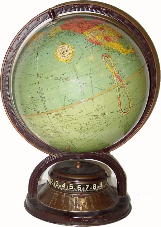 C.1950, Lux, World Time novelty clock, in very good original condition. — Antique Clocks Price Guide