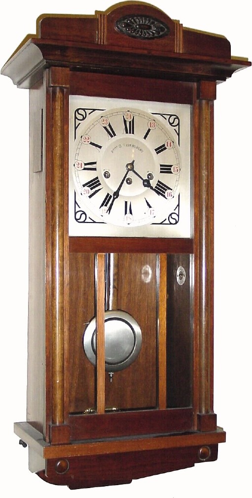 C.1905, German, for the French market, Westminster chime wall clock. — Antique Clocks Price Guide