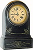 C.1875, Terry Clock Co., Waterbury, Conn. 30-hour iron case timepiece.