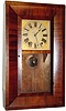 C.1845, Unknown Connecticut 30-hour wood movement bevel case shelf clock.