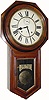 C.1901, Ansonia Clock Co., "Office Regulator" 8-day time and strike, octagon long drop in black walnut.