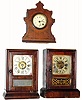 C.1863, 3 Clocks, Mixed lot:
