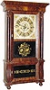 C.1845, Forestville Mfg. Co., Bristol, Conn., 8-day weight, Column and Cornice shelf clock.
