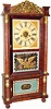 C.1845, Forestville Mfg. Co. Bristol, Conn, 8-day, 2-weight, double-decker shelf clock,