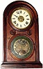 C.1875, E. Ingraham and Co., "Venetian No. 2" 8-day time/strike/alarm rosewood shelf clock