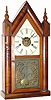 C.1850, J. J. Beals and Co., Haymarket Square, Boston, MA, full size 30-hour rosewood front steeple with alarm,