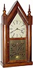 C.1848, M. W. Atkins and Co., Bristol, CT, 8-day full sized steeple clock in very good condition.
