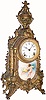 C.1900, Ansonia Clock Co., Brooklyn, NY , "Watteau" model 8-day Rococo spelter case figurine clock