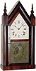 C.1855, J. C. Brown, Forestville, Conn, 8-day time/strike rosewood steeple clock.