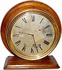 C.1880, English, Large 8-day ship's timepiece, as-found, with holes in dial filled.