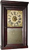C.1842, Daniel Pratt, Jr., Reading, Mass, 30-hour time/strike iron backplate cornice top shelf clock, probably by Brewster.