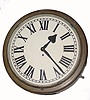 C.1900, English, Large Single Fusee Hanging Street clock,