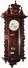 C.1890, Waterbury Clock Co, German Style wall clock, unknown model.