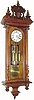 C.1875, Austrian, Gebruder Resch "Remember " 3-weight Vienna Regulator, large walnut 3/4 column case, with restorations.
