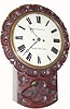 C.1850, English, Moncrieff, South Shields, double fusee wall clock in good condition.