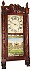C.1826, Rodney Brace, North Bridgewater, Mass., 30-hour wood Torrington movement in a carved column and splat case, with restorations.