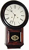 C.1865, Atkins Clock Co., Bristol, Conn., 8-day time/strike rosewood, round drop regulator.