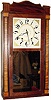 C.1832, Asaph Hall, Clinton, Geo. (Georgia), 30-hour wood movement, flat column and splat shelf clock.
