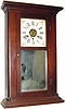 C.1850, Unknown 30-hour brass, time/strike and alarm shelf clock.