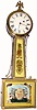 C.1830, Massachusetts 8-day weight banjo clock,