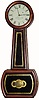 C.1840, Geo. Hatch, Attleboro, weight banjo, now with dial repainted, including an attractive but spurious signature of E. Howard and Co., Boston.