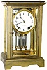 C.1909, Seth Thomas Clock Co., "Orchid No. 4" 8-day crystal regulator, in generally good condition.