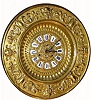 C.1886, Ansonia, Hanging Brass Antique, 8-day double spring time only.