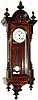 C.1900, German, Time Only Walnut wall regulator with R-A pendulum and in very good condition, with restorations.