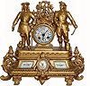 C.1890, French 8-day time/strike figural clock, in fair to good condition with restorations.