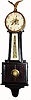 C.1923, New Haven Clock Co., "Waring" 8-day time/strike banjo clock, in poor as-found condition, with improper restoration