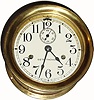 C.1935, Seth Thomas Clock Co., "Merrimack" 1-day ship's bell clock in very good original condition.