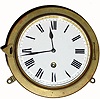 C.1890, French, V.A.P. Brevete 8-day balance wheel ship's timepiece.