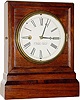 C.1850, Marine Clock Manufacturing Co., New Haven, Conn., 8-day time/strike shelf clock, in excellent condition, the dial professionally repainted.