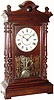 C.1886, Seth Thomas Clock Co., Thomaston, CT. "Atlas" 8-day parlor clock with a quarter-hour gong striking movement