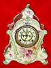 C.1900, Ansonia, Model 502, Royal Bonn porcelain china clock in very good original condition.