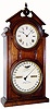C.1875, Ithaca Calendar Clock Co., Ithaca, NY, "No 8 Shelf Library" (Old style case) with E. N. Welch pendulum movement.