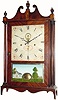 C.1817, Eli Terry, Plymouth, Conn. "outside escapement" pillar and scroll shelf clock.