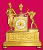 C.1825, French Ormolu Figural clock in excellent original condition.