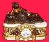C.1830, French, Raingo Freres, Paris (signed), monumental white marble and bronze clock in the Louis XVI style, and in very good original condition.