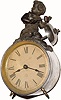 C.1880, Ansonia Clock Co., "Echo" 30-hour time and strike novelty automaton.