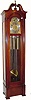 C.1962, Herschede Hall Clock Co, Starkville, Model 515, mahogany 5-tube, rolling moon, hall clock, in excellent original condition.